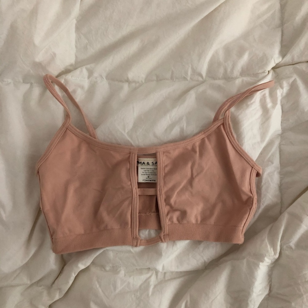 Emma & Sam LF Nude Cutout Bralette (Onesize) NWT